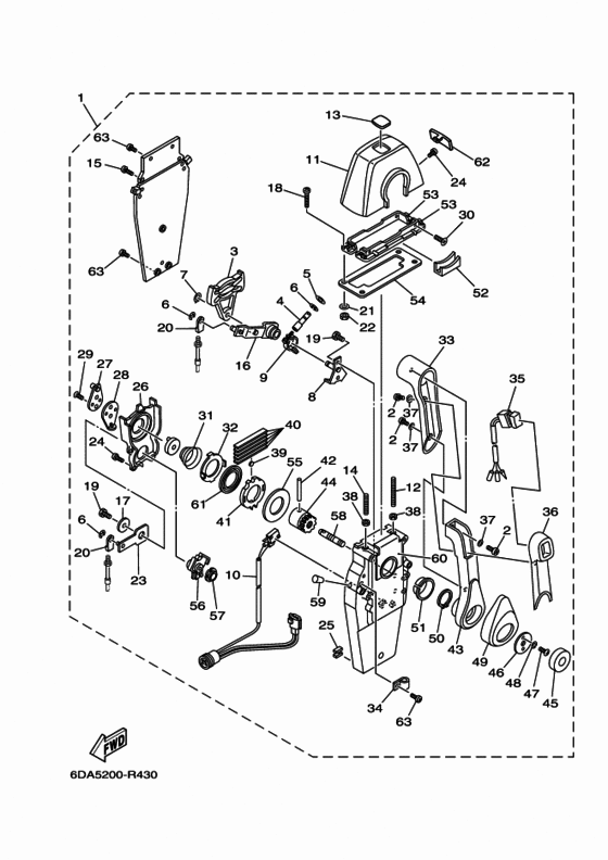 Remote control assy 1 Diagram Yamaha Accessories