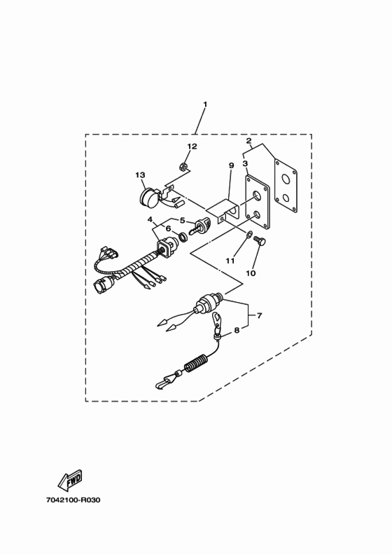 Switch & panel 1 Diagram Yamaha Accessories