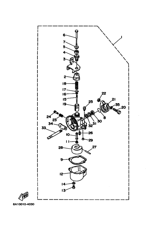 Carburetor Diagram Yamaha 2 MHS
